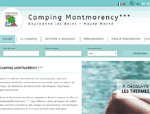 Tablet Screenshot of camping-montmorency.com